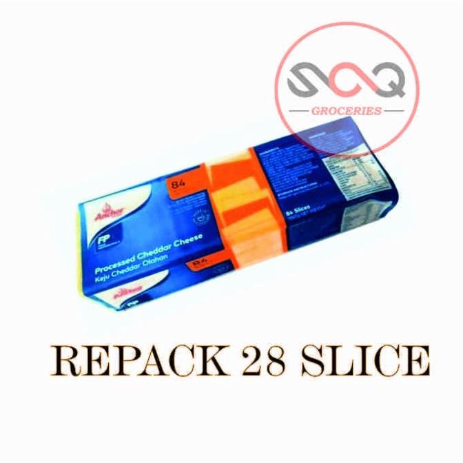 

(BISA COD) Red Cheddar Cheese Slice Anchor 28 Pcs PRODUK TERBATAS Kode 706