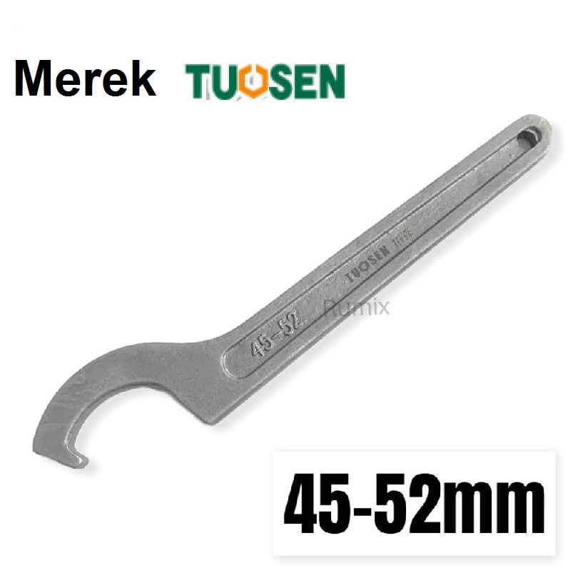 Hook Wrench Kunci Komstir Motor 45-52mm 3/4-2 Inch Konci Kait pass Shock hook Mobil-45-52mm Hook