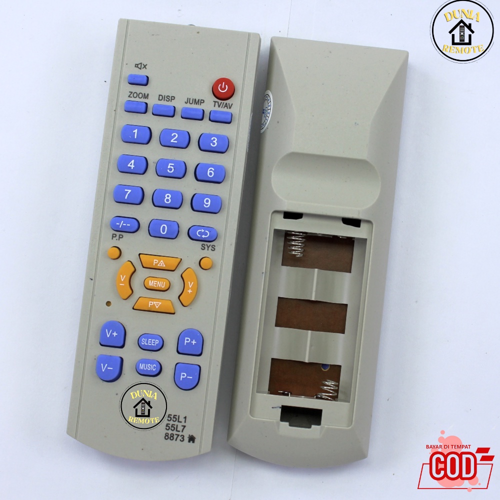 Remot Remote TV Tabung China 55L1 55L7 8873 TV Tabung Pengganti mesin CHINA