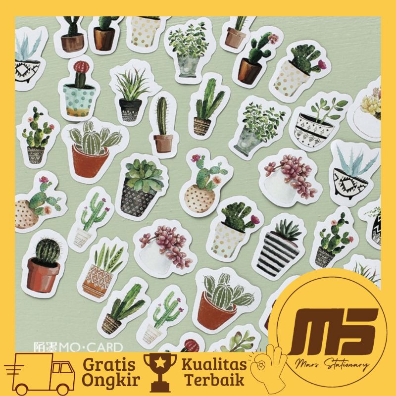 

[ 45 PCS ] Sticker Kawai Plant Aesthetic | Stiker Tanaman Estetik untuk Scrapbook Jurnal Diary