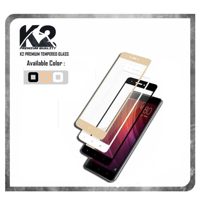 Tempered Glass WARNA K2 PREMIUM FULL LAYAR FOR XIAOMI/VIVO/OPPO - Y71 - Y71