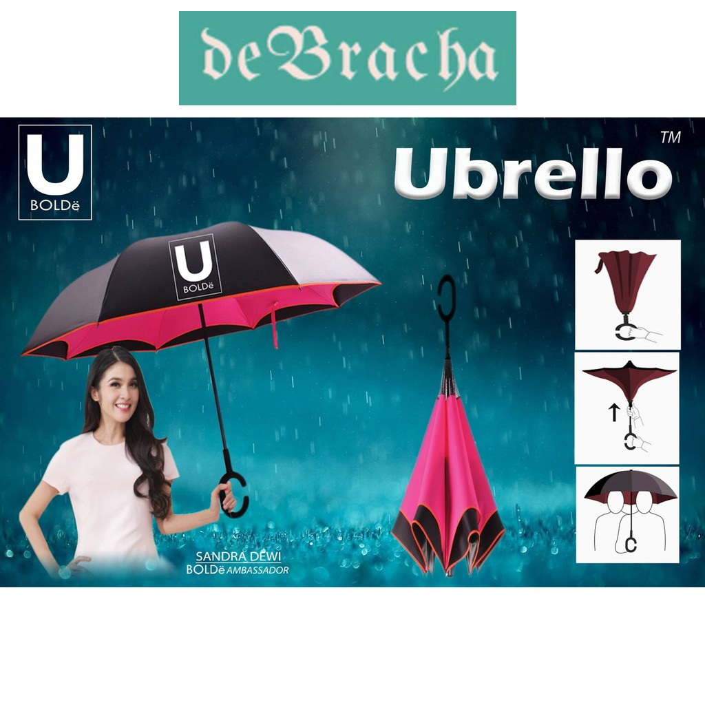 Payung Terbalik Reverse Umbrella Gagang C Grosir Payung Murah Bolde Grosir Payung Tebalik