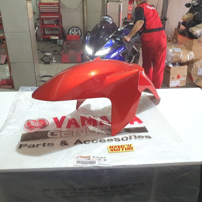 SPAKBOR DEPAN MX KING OLD MERAH (2PV-00-P0) ASLI YAMAHA