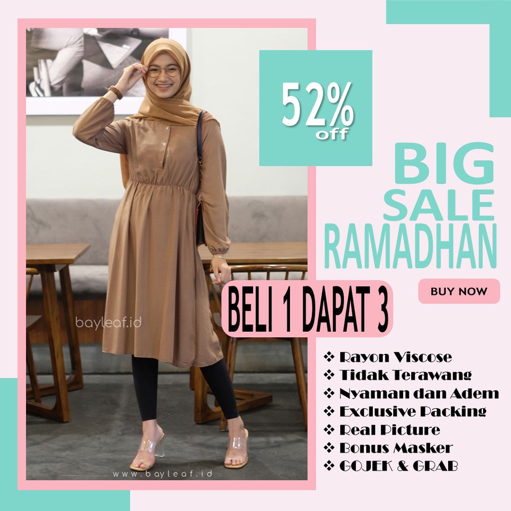 ATASAN TUNIK WANITA MURAH BAJU TUNIK WANITA MUSLIMAH TERBARU BAJU LEBARAN WANITA REMAJA - VENYA