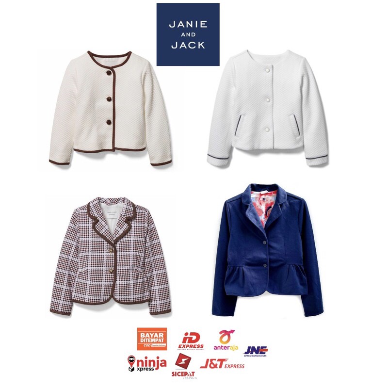 [1-7 TAHUN] BLAZER JANIE AND JACK/OUTWEAR JANIE AND JACK/BLAZER ANAK PEREMPUAN/CARDIGAN ANAK