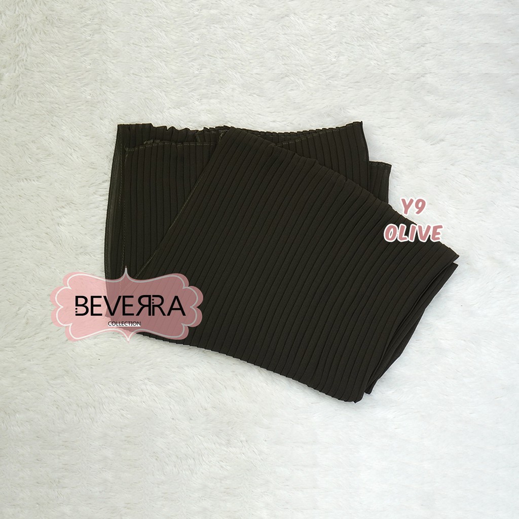 HIJAB PASHMINA PASMINA PHASMINA PLISKET PLEATED SHAWL HEAVY CHIFFON CRINKLE CRINCLE PRISKET - A30-Y9 - OLIVE