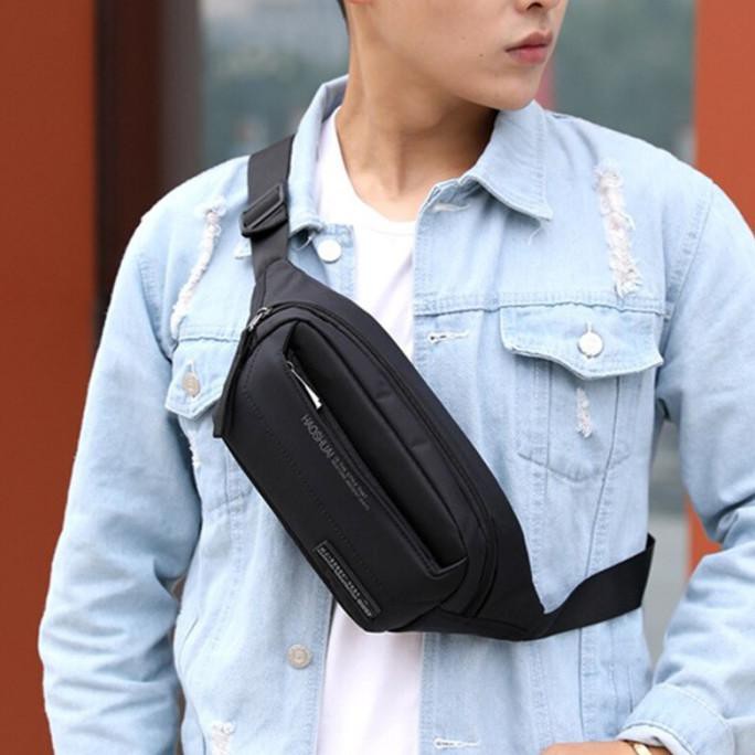 DISKON Waterproof Samping Sandang Tas Cowok Anti Import Pinggang Waistbag Tas