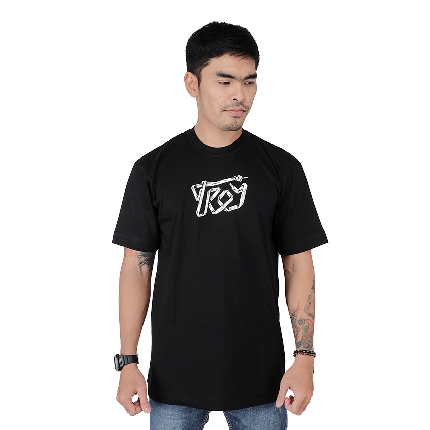 Troy Company T-Shirt Kaos Hitam MT 1934