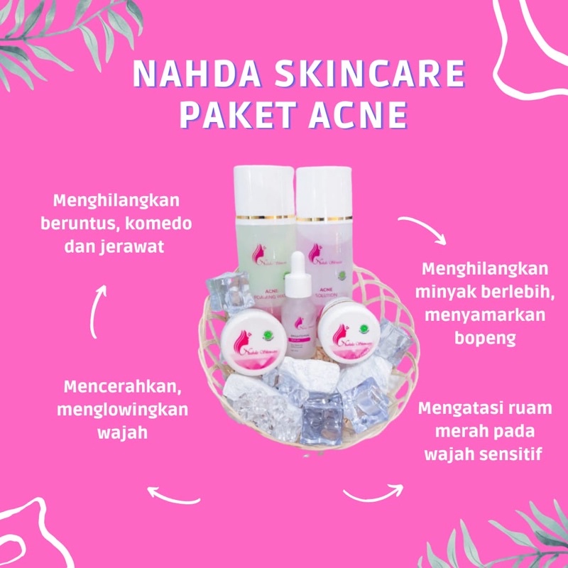 Paket nahda Skincare New + serum ORI