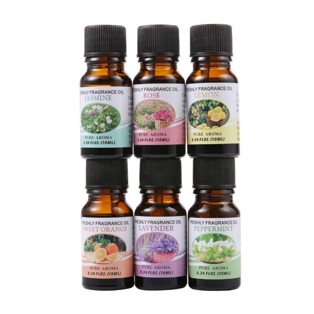 MARKETBIX Oil Minyak Aromatheraphy 6 pcs 10 ml Pure Essential Pewangi Ruangan Parfum Ruang