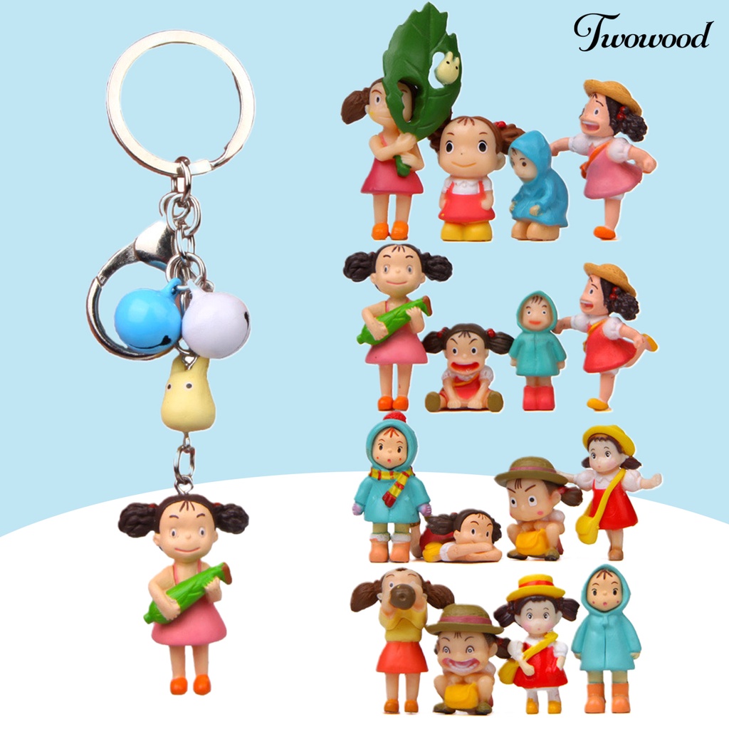 Twowood Gantungan Kunci Motif Kartun My Neighbor Totoro Ukuran Kecil