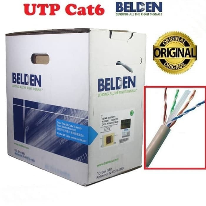 Kabel LAN UTP cat 6 / cat6 BELDEN Original made in USA