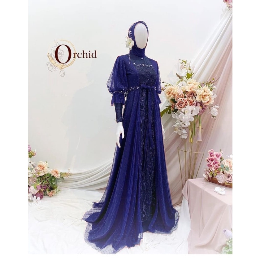 BAJU DRESS GAMIS PESTA FULL BRUKAT TILE MUTIARA IMPORT PREMIUM S M XL XXL JUMBO KONDANGAN NIKAHAN SE