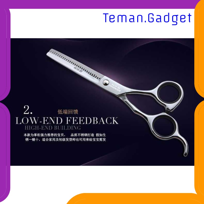 TG-FE220 BIUTTE.CO SET GUNTING RAMBUT SASAK &amp; FLAT HAIRDRESSING SCISSORS - XK10