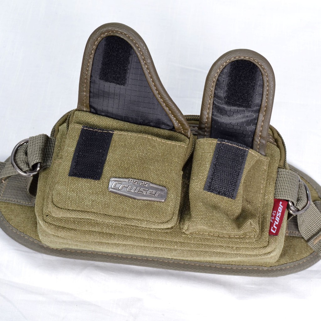 Waist Bag Pria Kanvas Kwalitas Import Cruiser 2 Kantong 7601-4