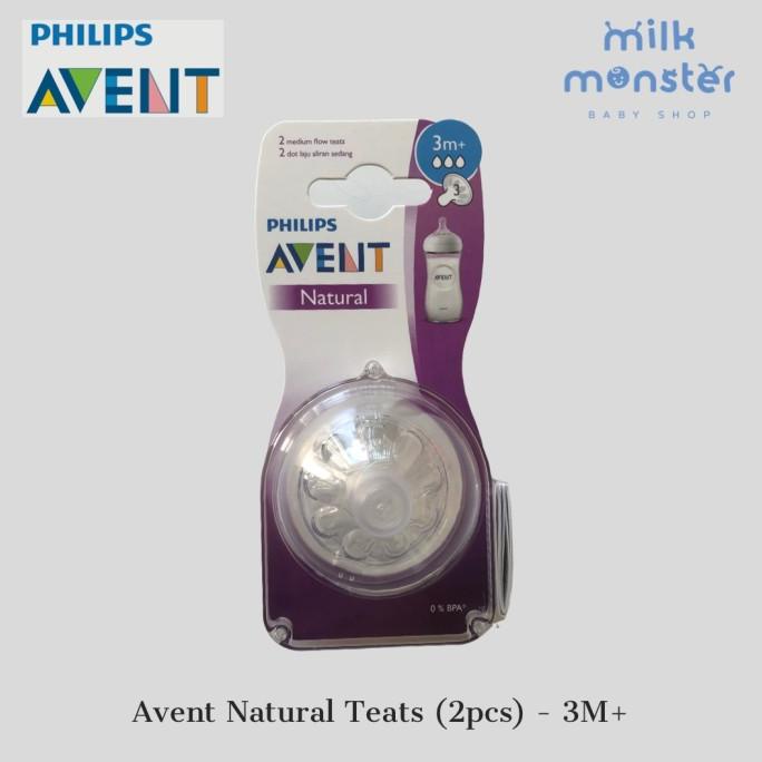 Philips Avent Natural Teat FAST FLOW 9m+ (2pcs) / dot susu avent