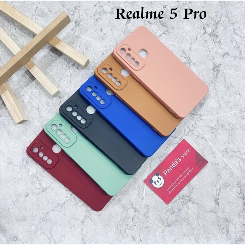 Softcase Pro Camera Realme 5 Pro Candy Case Full Color 3D Silikon TPU