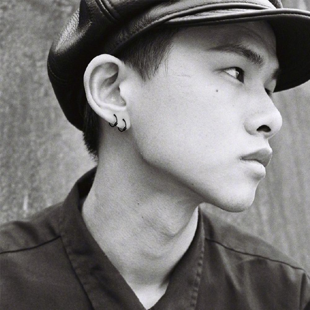 Agustinina Anting Hoop Wanita 11 mm Trendi Pria Temperamen Unisex Telinga Tulang Cincin