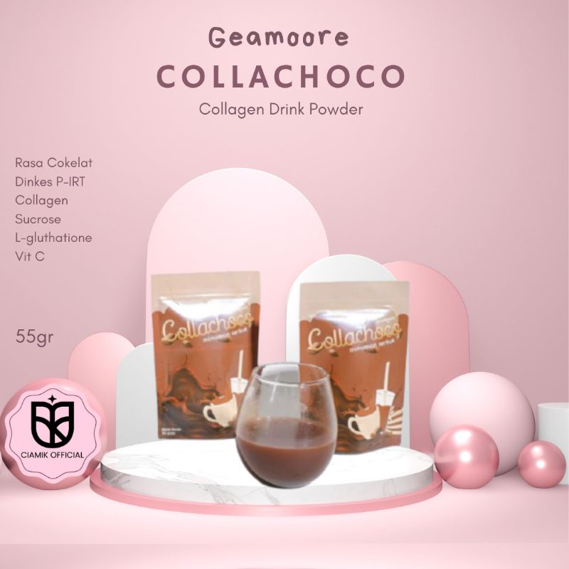 

[SIAP KIRIM] COLLACHOCO GEAMOORE / COLLAGEN DRINK RASA COKELAT / MINUMAN KOLAGEN