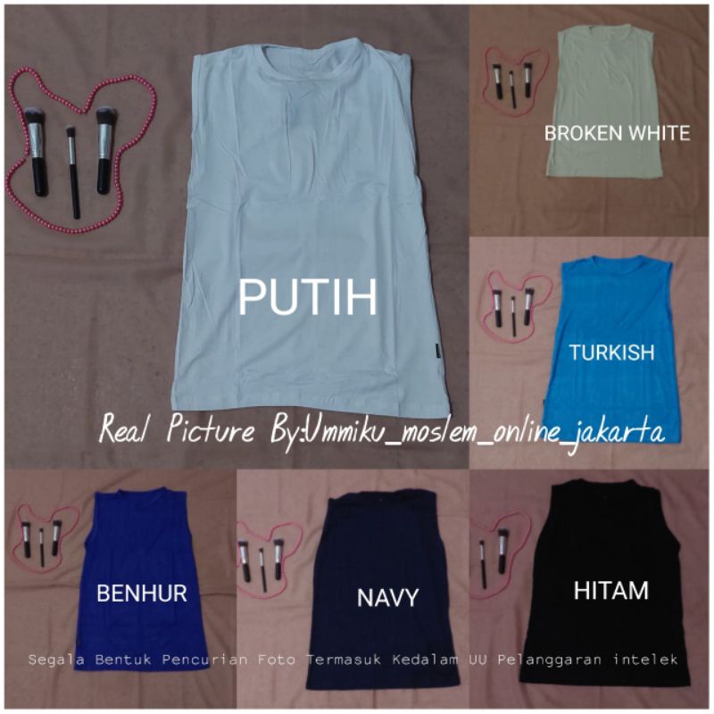 [TERMURAH] MANSET YUKENSI / DALAMAN BAJU BUNTUNG / MANSET DALAMAN TANPA TANGAN / TANKTOP / MANSET DA