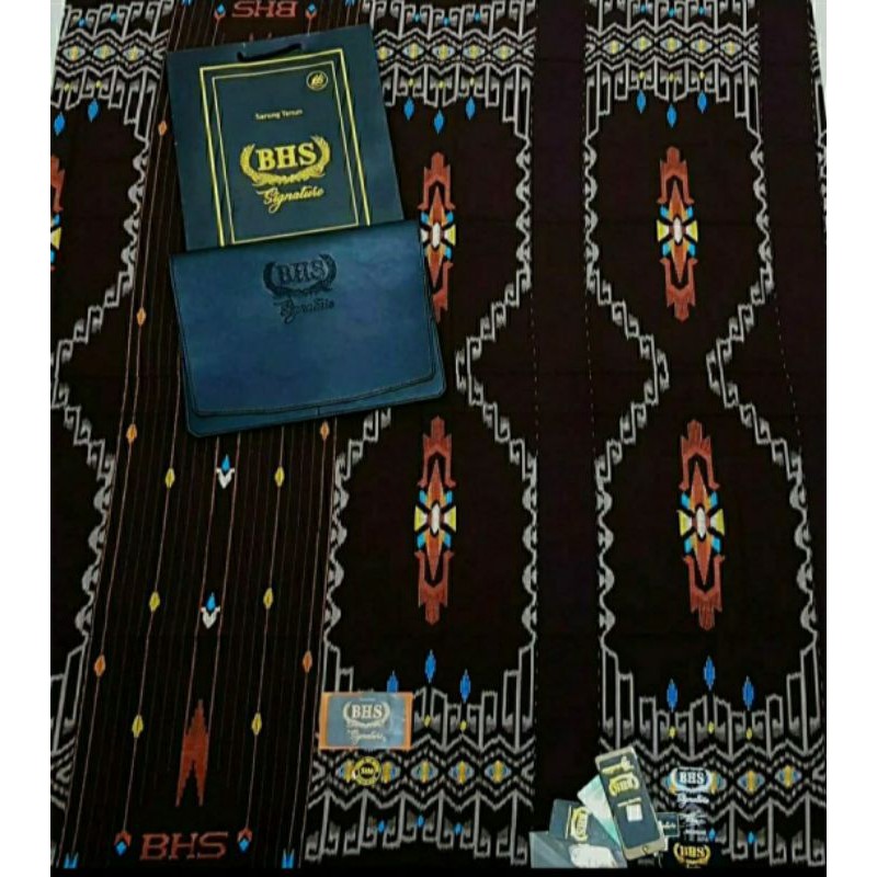 Sarung BHS Original Motif SIM Songket Terbaru Asli Sutra mesres Mercerized Sparo Sutera Sipunslik