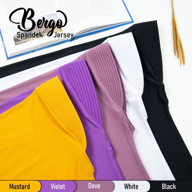 Bergo Hamidah ( ORI ) / Bergo Jersey Menutup Dada / Hijab Instan Jersey-4