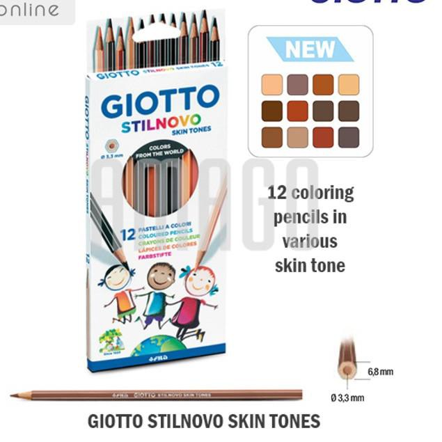 

GIOTTO STILNOVO SKIN TONES - CARDBOARD - 12 COLORS - 257400 [KODE BARANG 93]