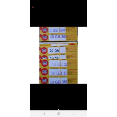 voucher im3 20 GB (Sumatra)