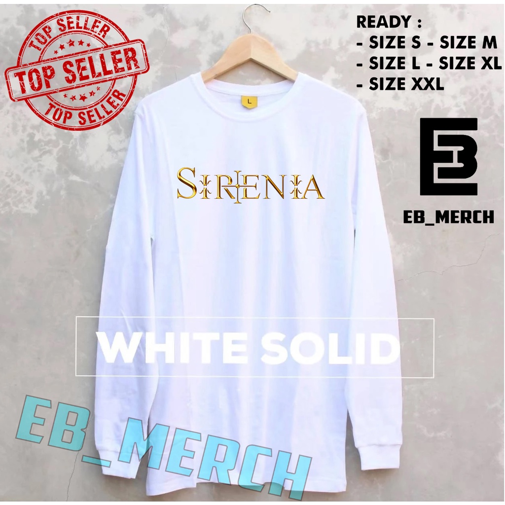 Import Quality MURAH BAJU KAOS LENGAN PANJANG    SIRENIA- BAND GOTHIC METAL  keren EB_MERCH