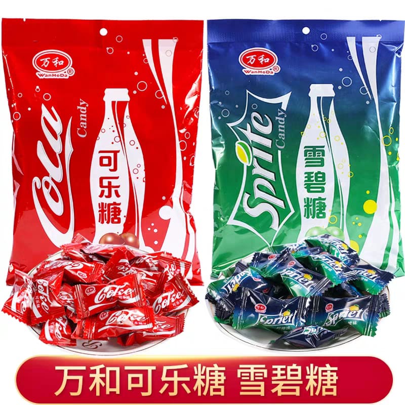 [HARGA 1 BIJI] Permen Soda Candy Sprite &amp; Coca-cola 万和可乐雪碧汽水味硬糖