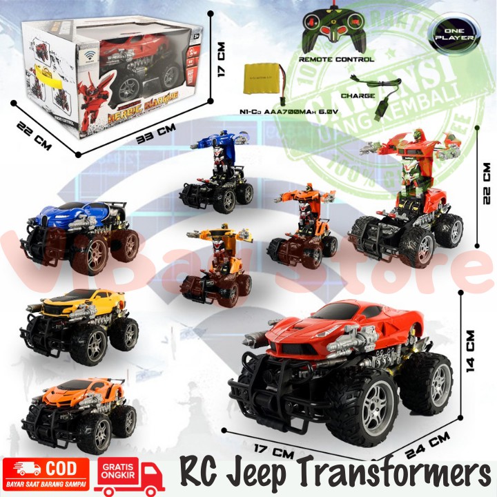 RC Mobil Jeep Transformer Offroad Lamborghini Remot Kontrol Besar Murah ORIGINAL RADAR RDR1008