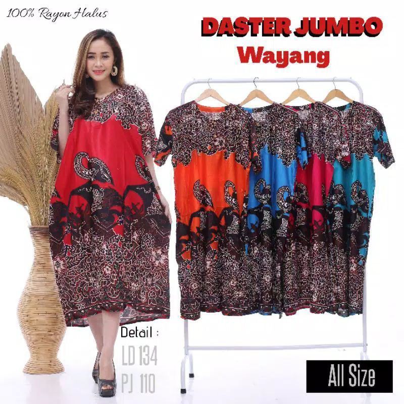 Daster wayang jumbo
