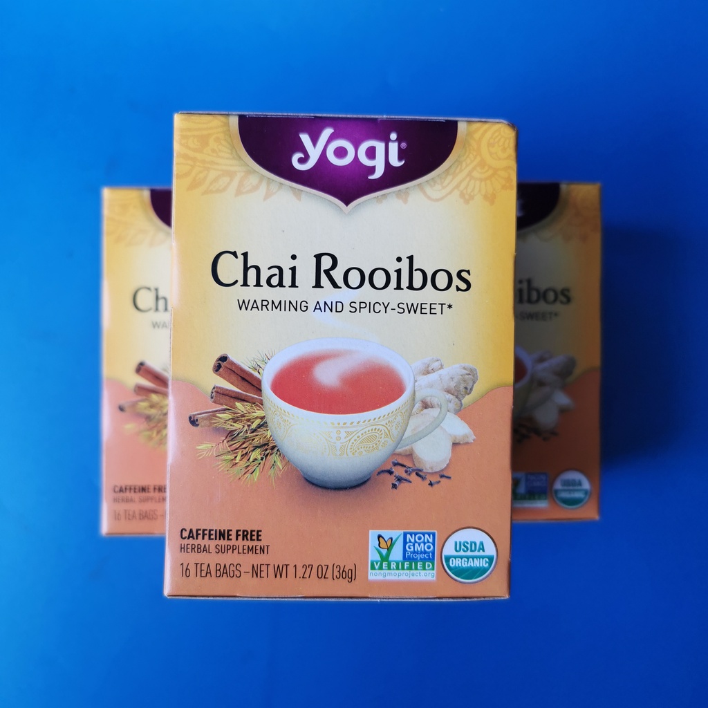 

Yogi Tea Chai Rooibos Warming Spicy Sweet| Isi 16 Bags Teh Chai Afrika