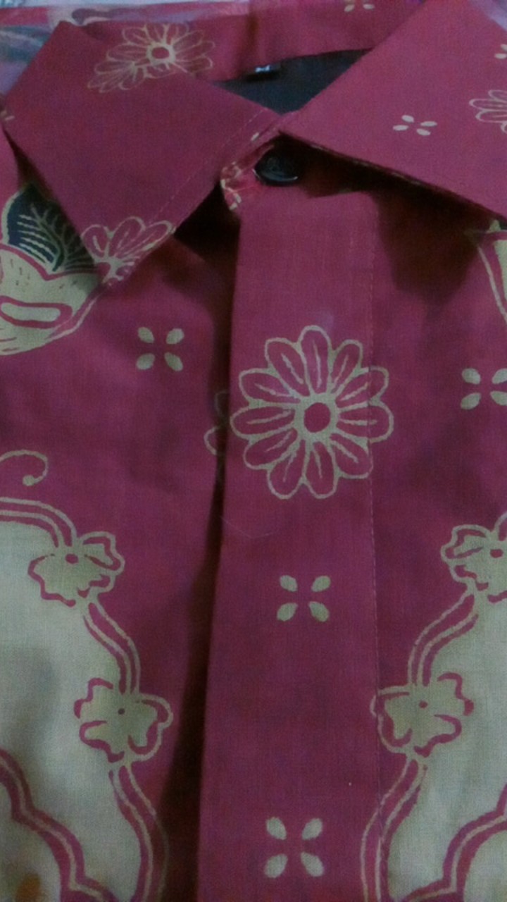 Panji Lesmono Marun Kemeja Batik Solo Lengan Panjang Sm Atasan Modern Premium Hanung Suket Segoro