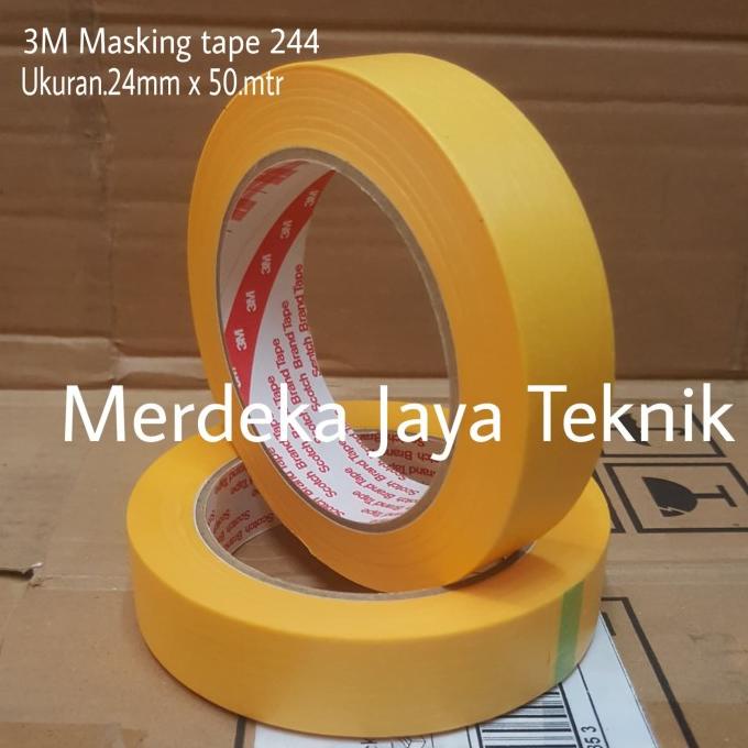 

Isolasi 3M Lem Kertas Masking Tape 3M 244 Kuning Ukuran 24Mm X 50.Mtr Termurah