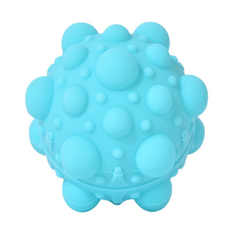 Pop It Murah Mainan Bola Remas 3D Bahan Silikon Anti Stress Untuk Mainan Penghilang Stress-Blue