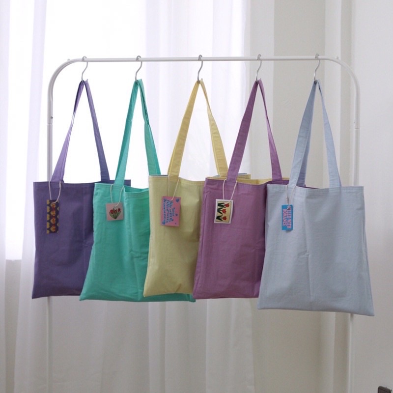 Jual Tas unisex unik warna pastel aesthetic tas jalan tas kuliah tas