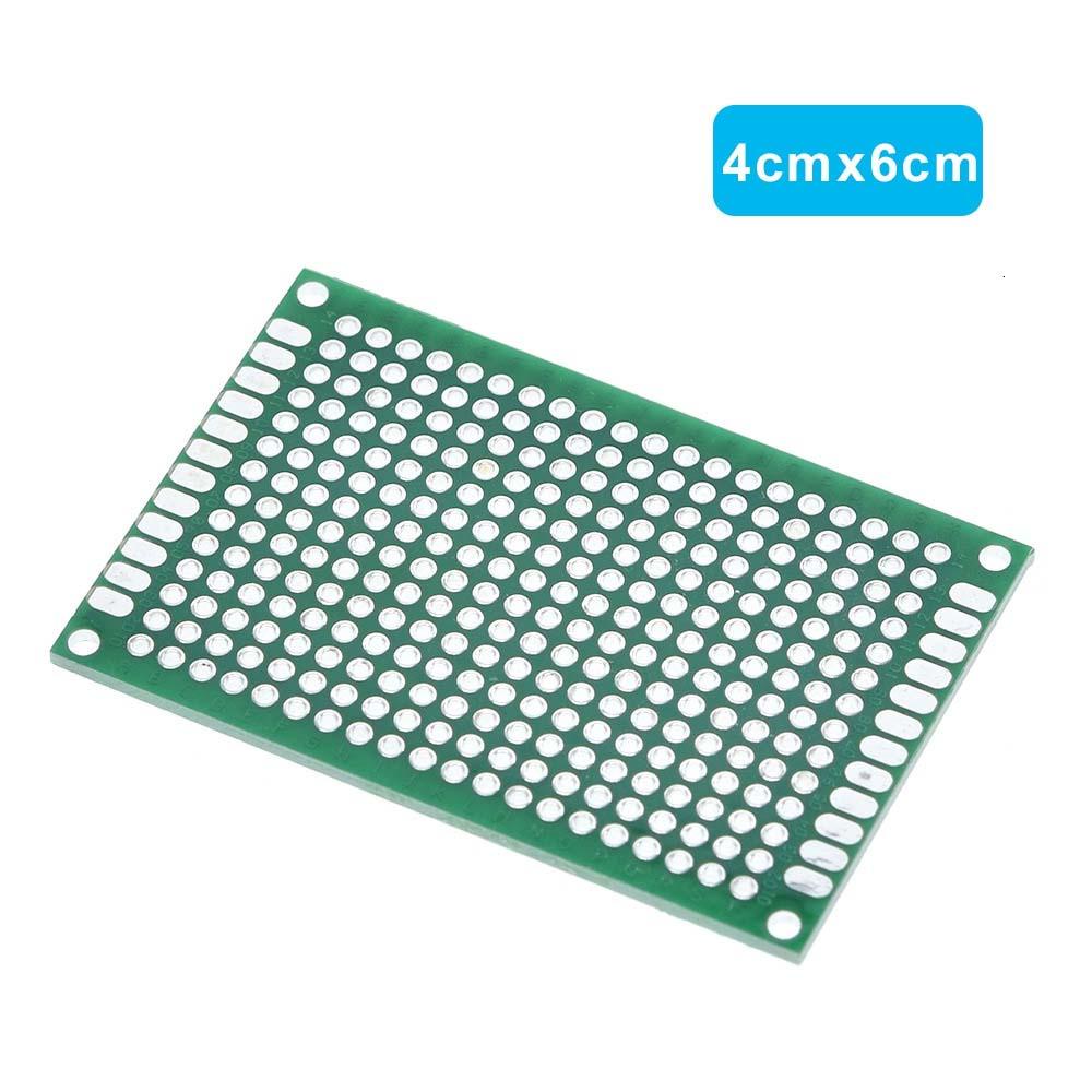 Papan Sirkuit Cetak Agustina 2x8cm 3x7cm Double Side Circuit Board Test Protoboard 5x7 4x6 3x7 2x8cm 5x7cm Papan Tempat Roti