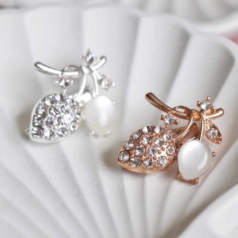 Bros Merak Angsa Pita Kupu Bunga Apel cherry Capung bros Part 2/ Bros Jilbab / Bros Hijab / Bros Dada / Bros Laris / Brooch-SET2pcs MinduMangos