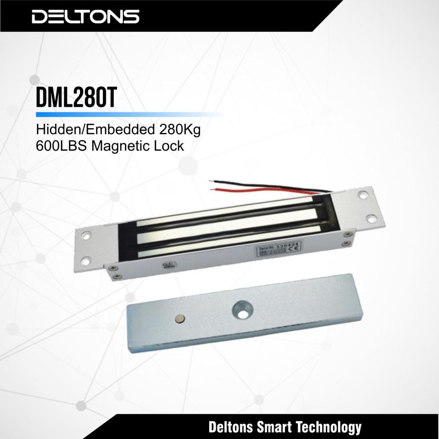 Embedded Magnetic Lock 600Lbs Hidden Em Lock Pintu Sliding 600 Lbs