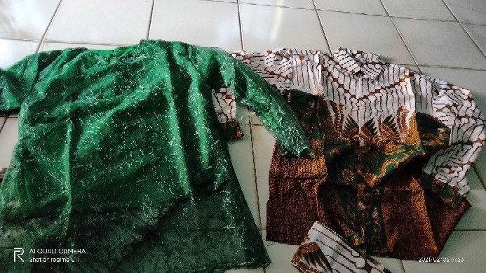 Couple Batik Parang Putih Bruklat Terbaru Lumbung Batik