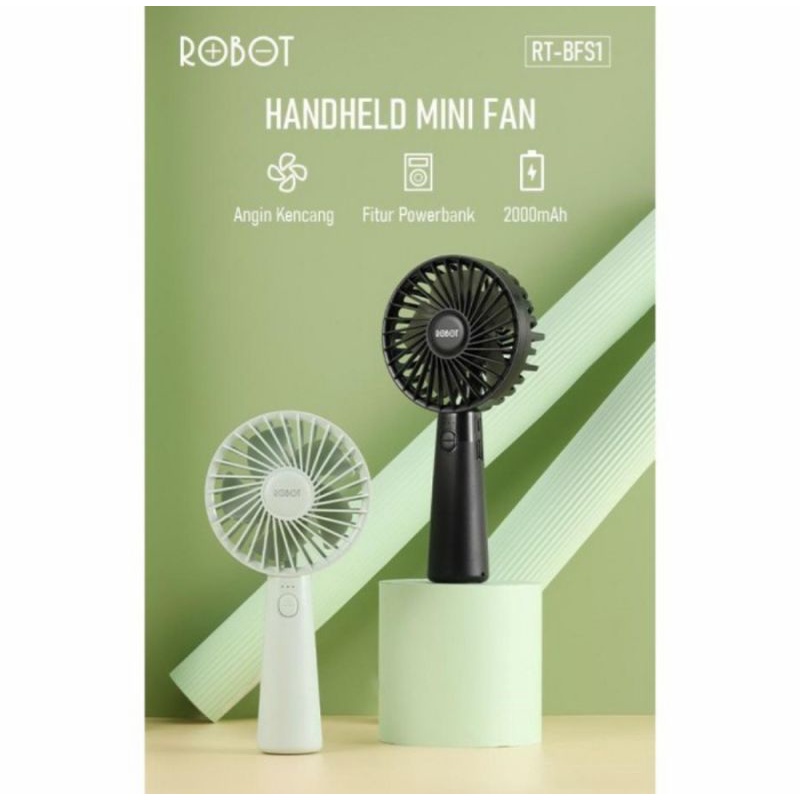 Robot RT-BFS1 Mini Fan Portable Emergency - Kipas Mini Robot RT BFS1 Original