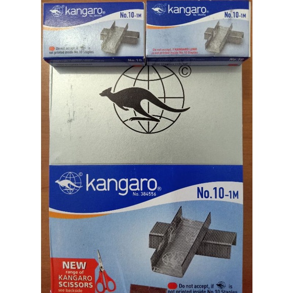 

isi Staples Kangoro no.10-1m (per pak isi 20 kotak kecil)