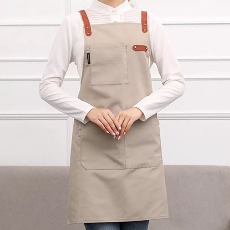 Apron waterproof celemek masak anti air  Pria Wanita Chef Pelayan Cafe waiter Original Handmade