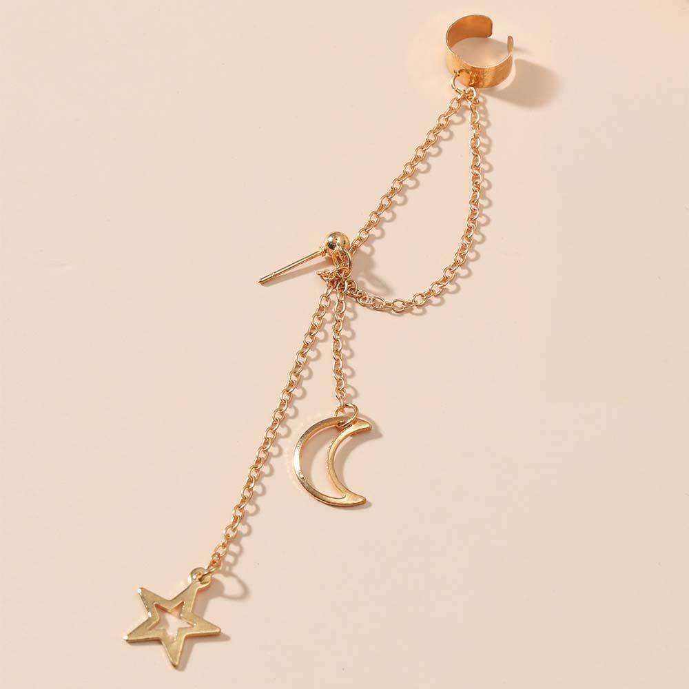 [Elegan] Ular Klip Anting Minimalis Keren Hadiah Sederhana Pria Swallow Alloy Unisex Stud Earring