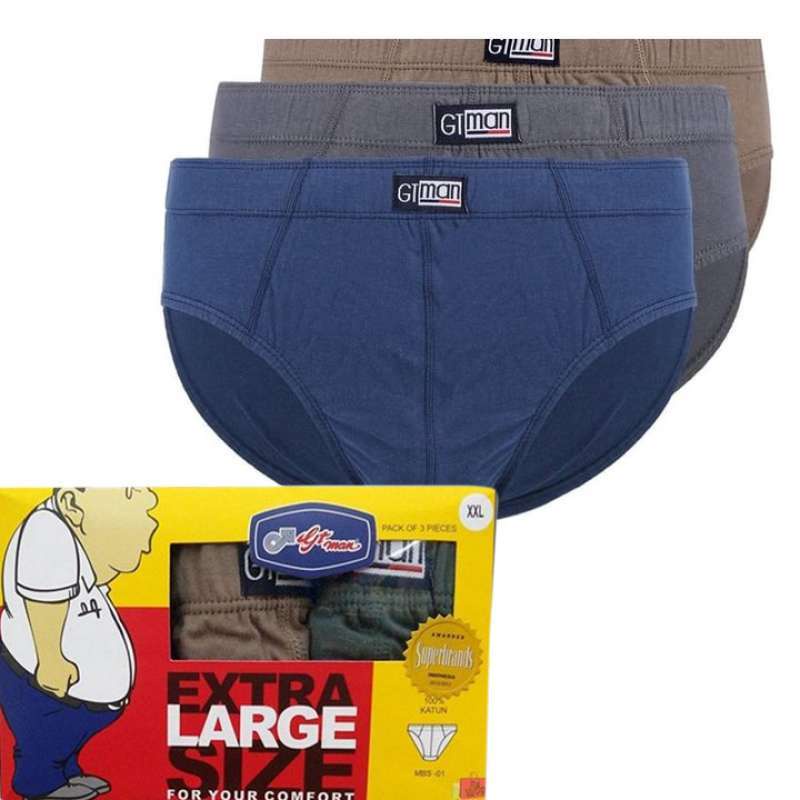 Celana Dalam Pria Jumbo GT MAN MBS 01 | CD Big Size Laki Laki Dewasa MBS01 GTMAN Pakaian Dalam Underwear | Sguna