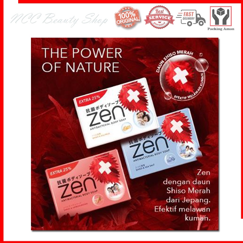 * NCC * ZEN Sabun Mandi Batang Anti Bacterial Soap Efektif Melawan Kuman - Netto 70 gr