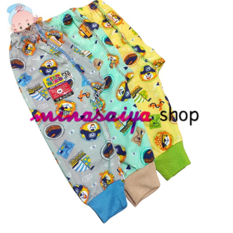 CICO MIKO 3 pcs Celana Panjang Bayi SNI Motif Uk. S - XL