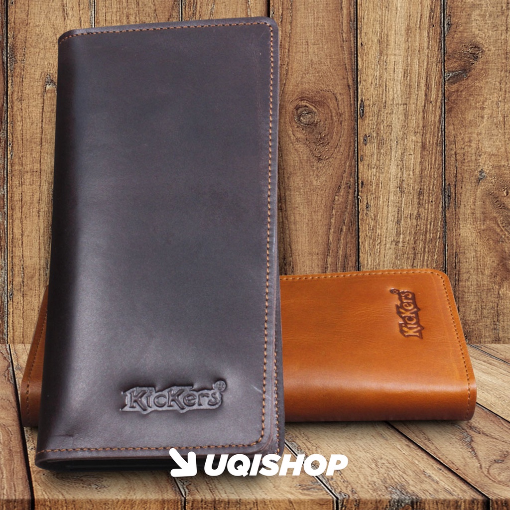 DOMPET PANJANG PRIA WANITA KULIT ASLI PREMIUM PESTA MEWAH BRANDED KICKERS ASLI FASHION CASUAL