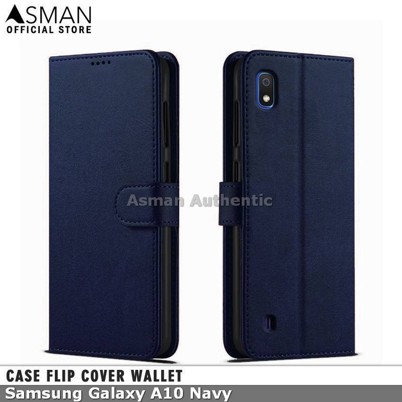 Case Samsung Galaxy A10 Leather Flip Cover Premium Edition